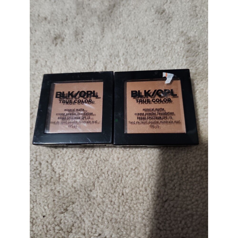 Lot of 2 BLK/OPL True Color Mineral Matte Creme Powder Foundation 440 Amber New